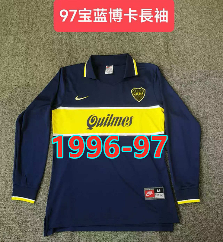 Boca Juniors Home Retro Long Jersey S-Xxl