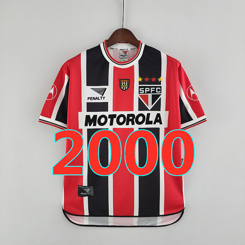 Sao Paulo Retro TopThai Quality Away Jersey S-2XL