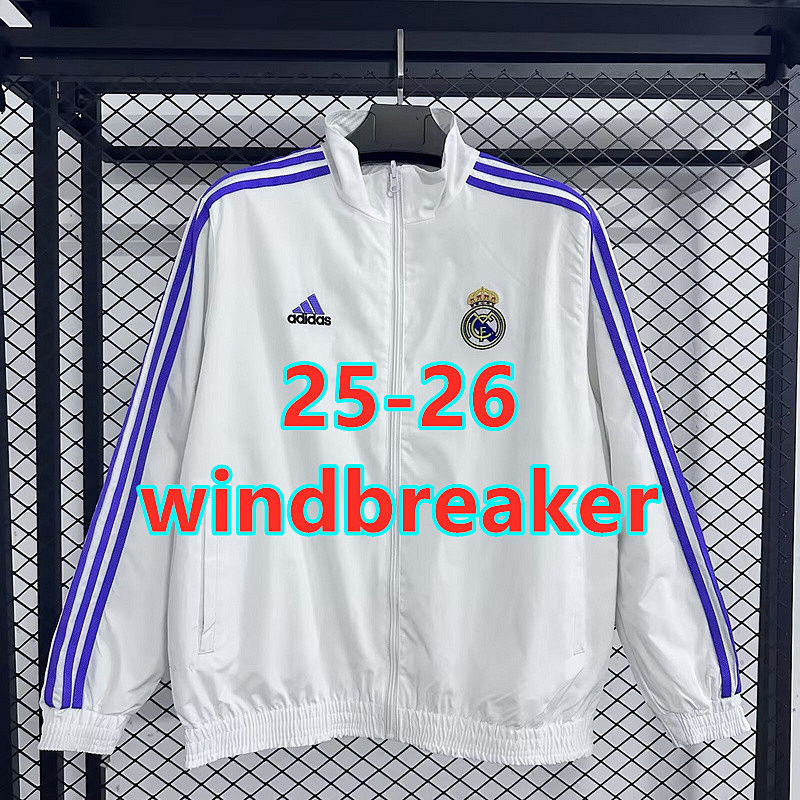 25-26 Real Madrid Reversible Windbreaker S-2XL