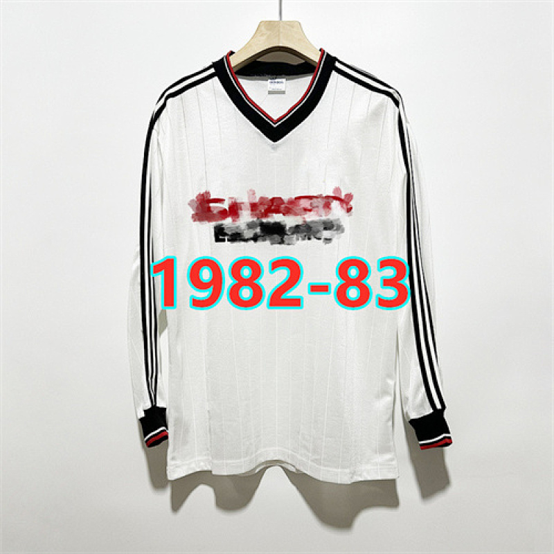 Manchester United Away Retro Long Sleeve Jersey S-2XL