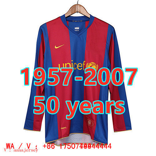 Barcelona Retro Long Sleeve Jersey S-2XL 70