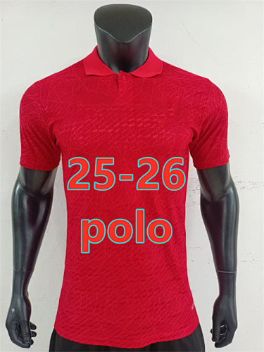 25-26 Manchester United Polo Player Version Jersey S-2XL Polo