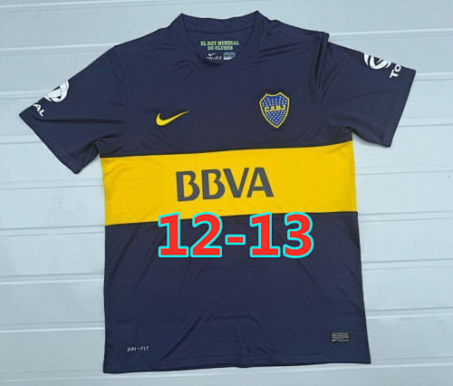 12-13 Boca Juniors Home Retro Jersey S-2XL