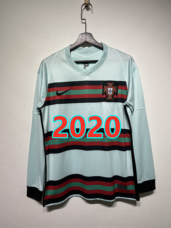 Portugal Away Retro Long Sleeve Jersey S-2XL