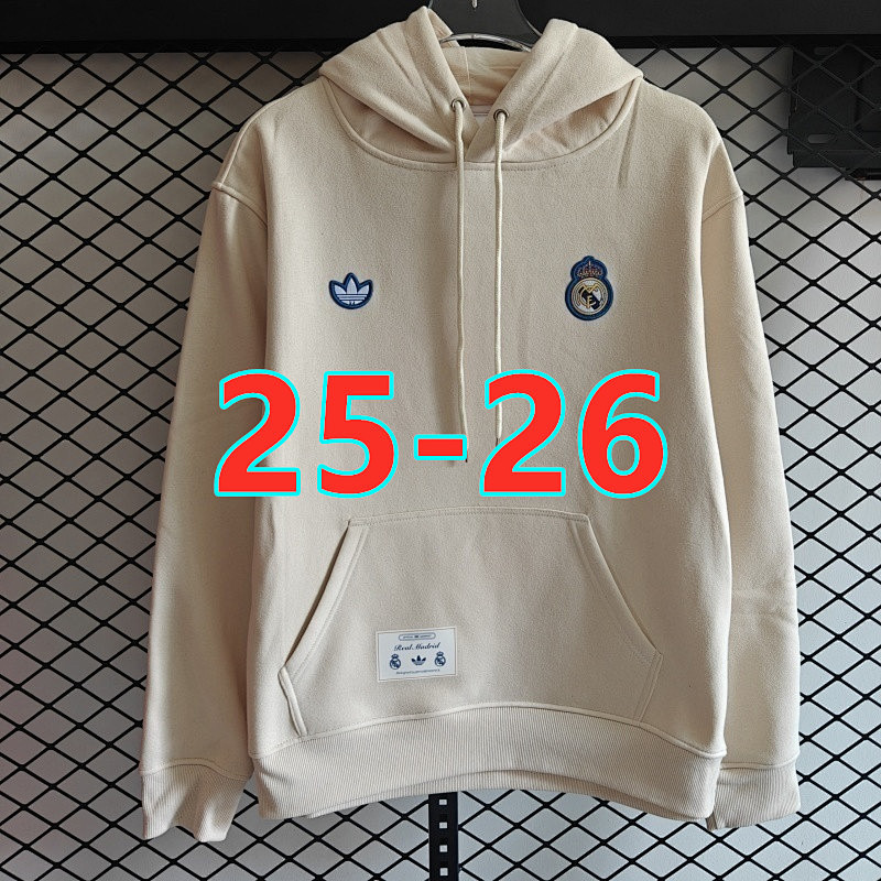25-26 Real Madrid Retro Hoodie S-2XL