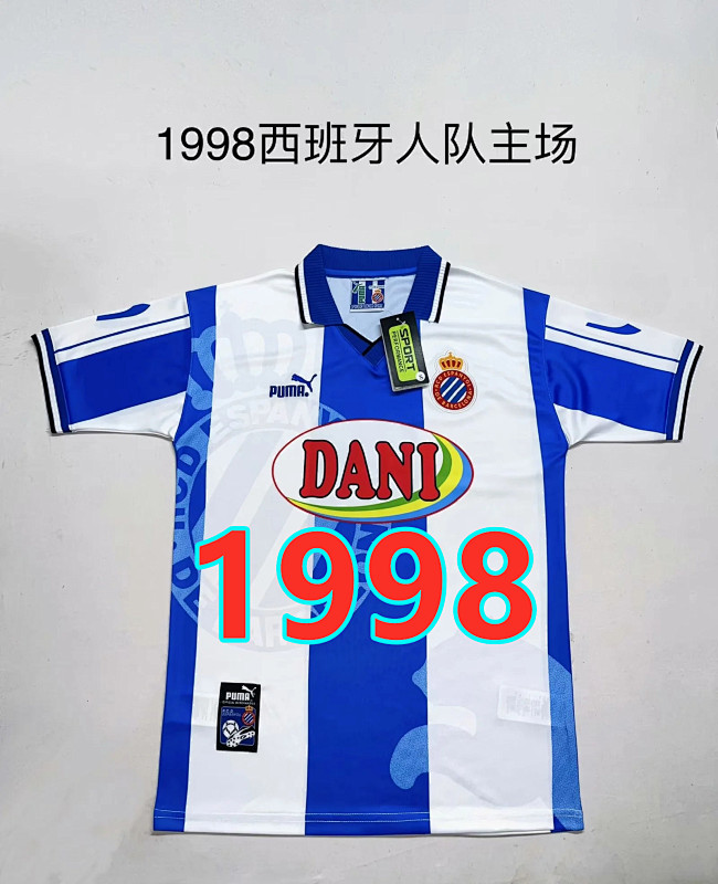 Espanyol Home Retro Jersey S-Xxl