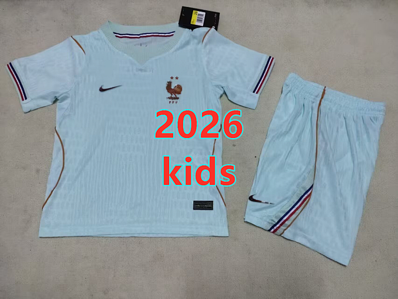 France Away Kids Jersey+shorts Kit 16 -28