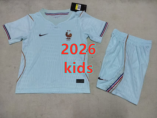 France Away Kids Jersey+shorts Kit 16 -28