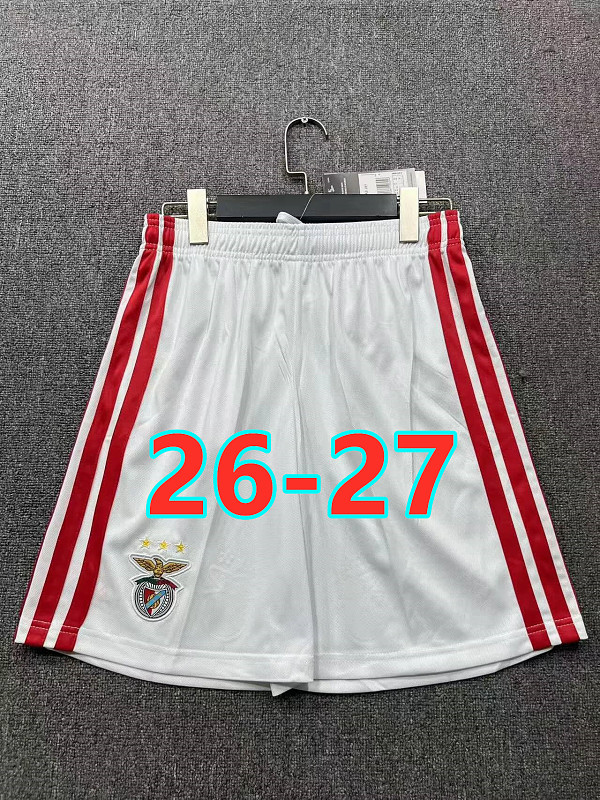 26-27 Benfica Home Fans Version Shorts S-2XL