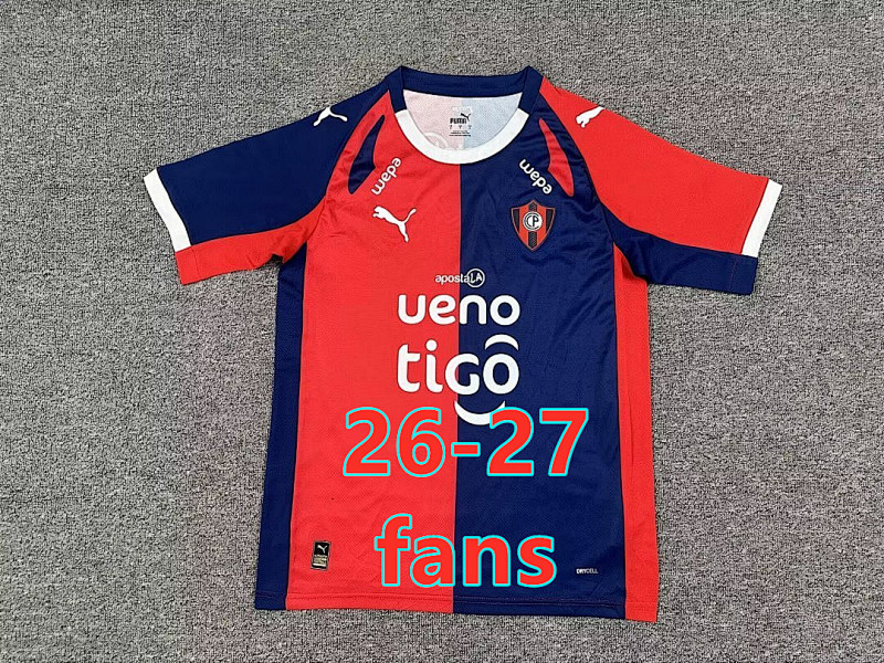 26-27 Cerro Porteno Home Fans Version Jersey S-4XL