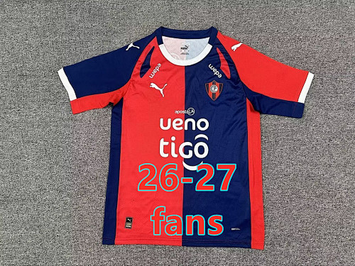 26-27 Cerro Porteno Home Fans Version Jersey S-4XL
