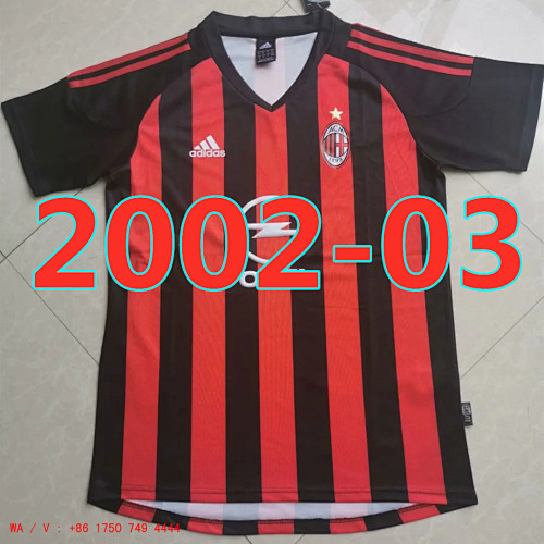 AC Milan Retro TopThai Quality Home Jersey S-2XL AC