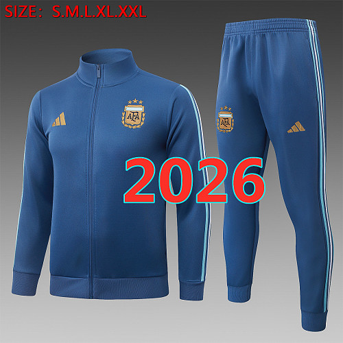 Argentina Long Zipper Jacket S-2XL