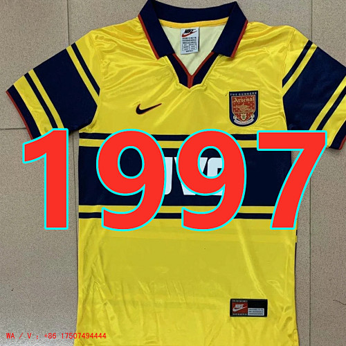 Arsenal Retro TopThai Quality Away Jersey S-2XL