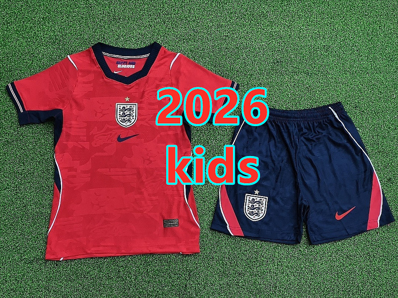 England Away Kids Player 16 Teams Kit 16 -28 16