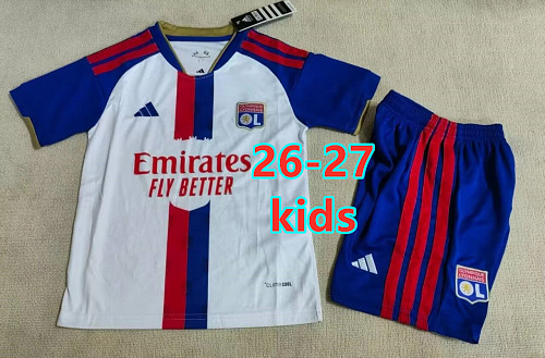 26-27 Lyonnais Home Kids Jersey+shorts Kit 16 -28