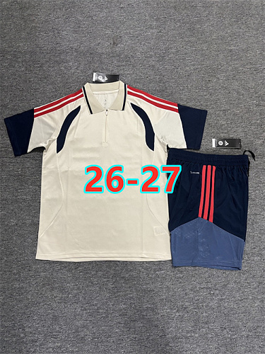 26-27 Bayern Polo Short Sleeve Tracksuit Kit S-3XL Polo