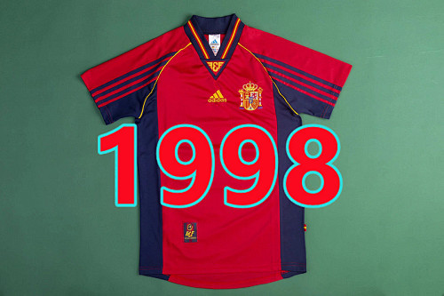 Spain Retro Home Jersey S-Xxl