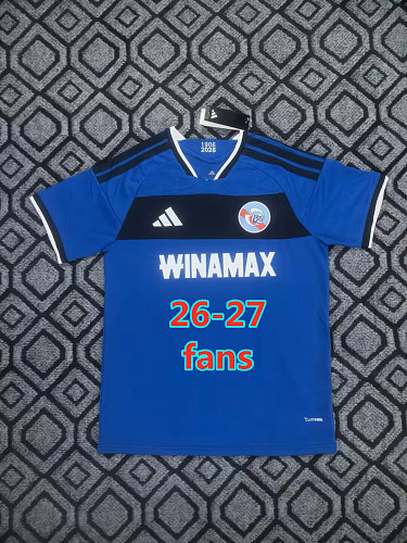 26-27 Strasbourg Home Fans Version Jersey S-4XL