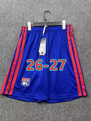 26-27 Lyonnais Home Fans Version Shorts S-2XL