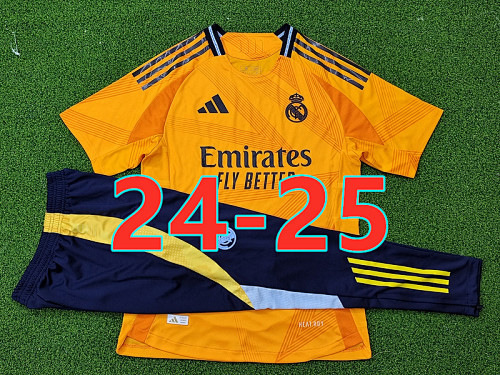 24-25 Real Madrid Away Short Sleeve+pants Kit S-2XL