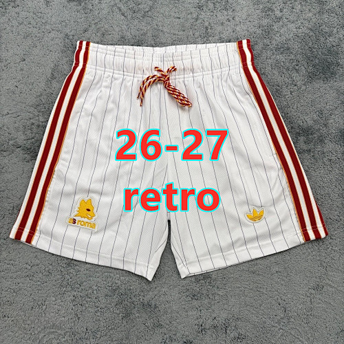 26-27 Roma Retro Fans Version Shorts S-2XL