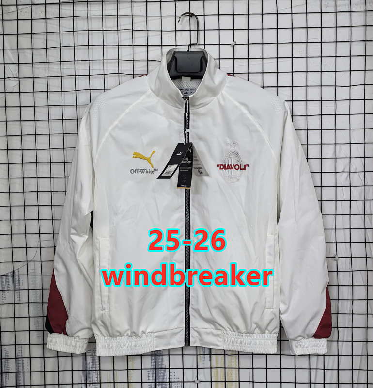 25-26 AC Milan Windbreaker S-2XL AC