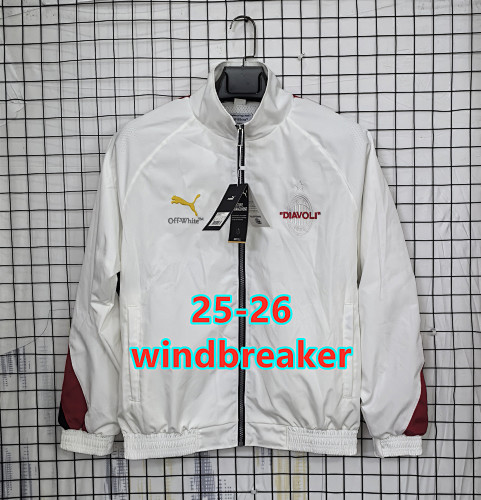 25-26 AC Milan Windbreaker S-2XL AC