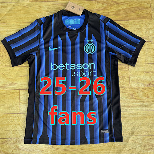 Serie A & Ucl 25-26 Inter Milan Home Fans Version Jersey S-4XL