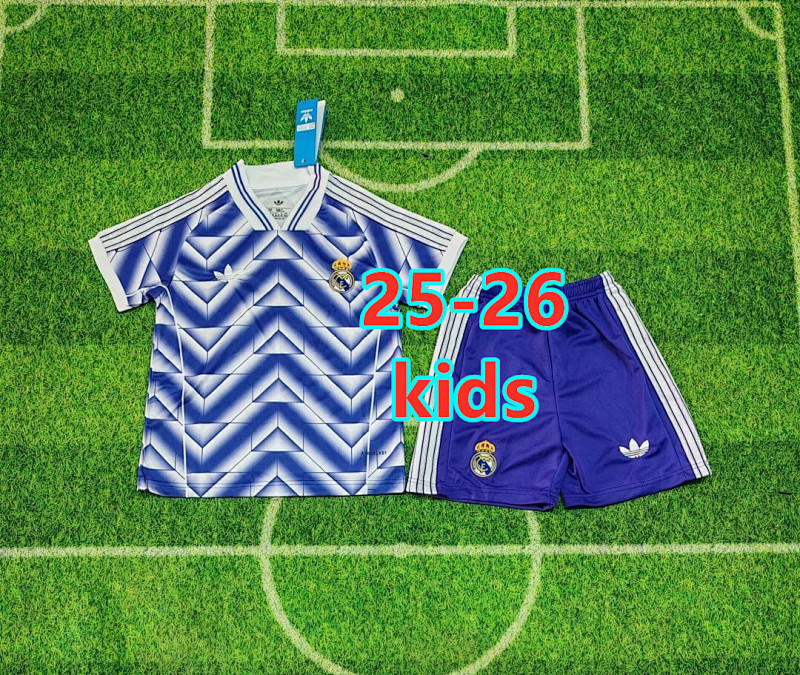 25-26 Real Madrid Special Kids Jersey+shorts Kit 16 -28