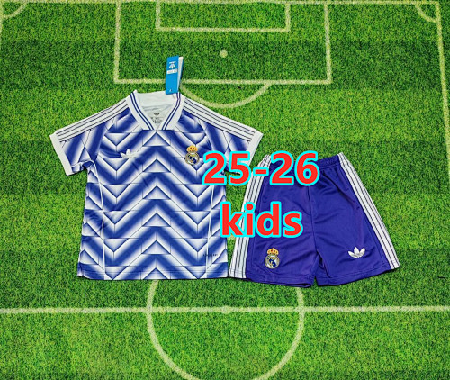 25-26 Real Madrid Special Kids Jersey+shorts Kit 16 -28