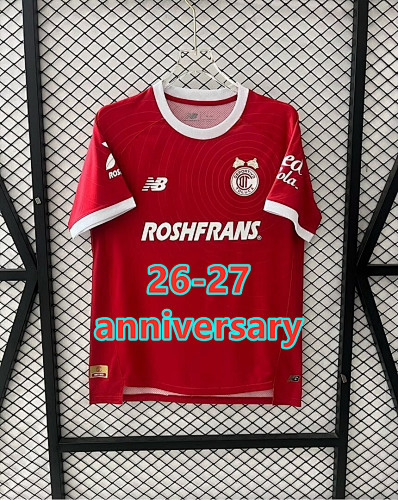 26-27 Toluca Anniversary Fans Version Jersey S-4XL