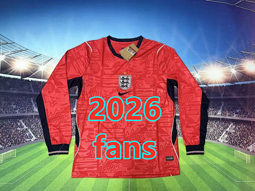 England Away Fans Long Sleeve Jersey S-4XL