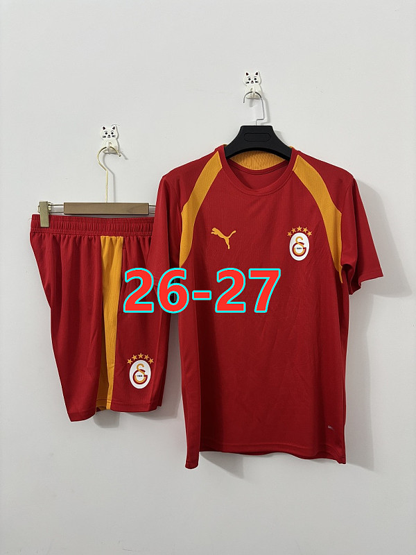26-27 Galatasaray Short Sleeve Tracksuit Kit S-3XL