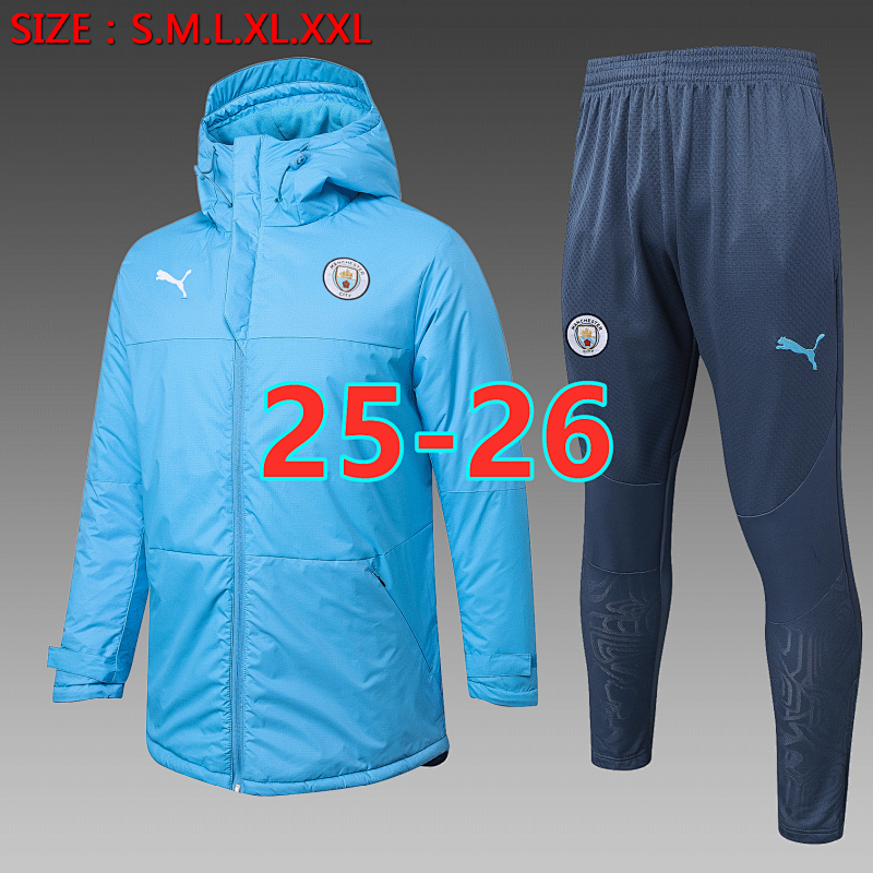 25-26 Manchester City Padded Coat Kit S-2XL