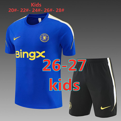 26-27 Chelsea Kids Short Sleeve Tracksuit 20- 28