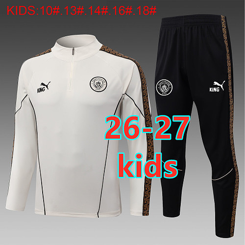 26-27 Manchester City Kids Long Sleeve Tracksuit 10 -18