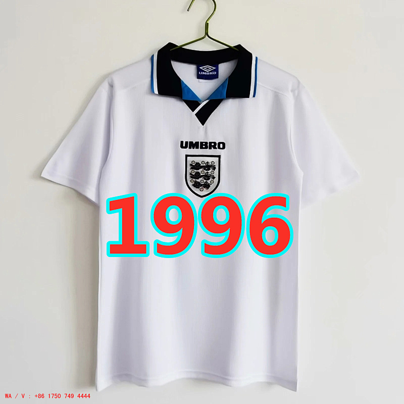 England Retro TopThai Quality Home Jersey S-4XL