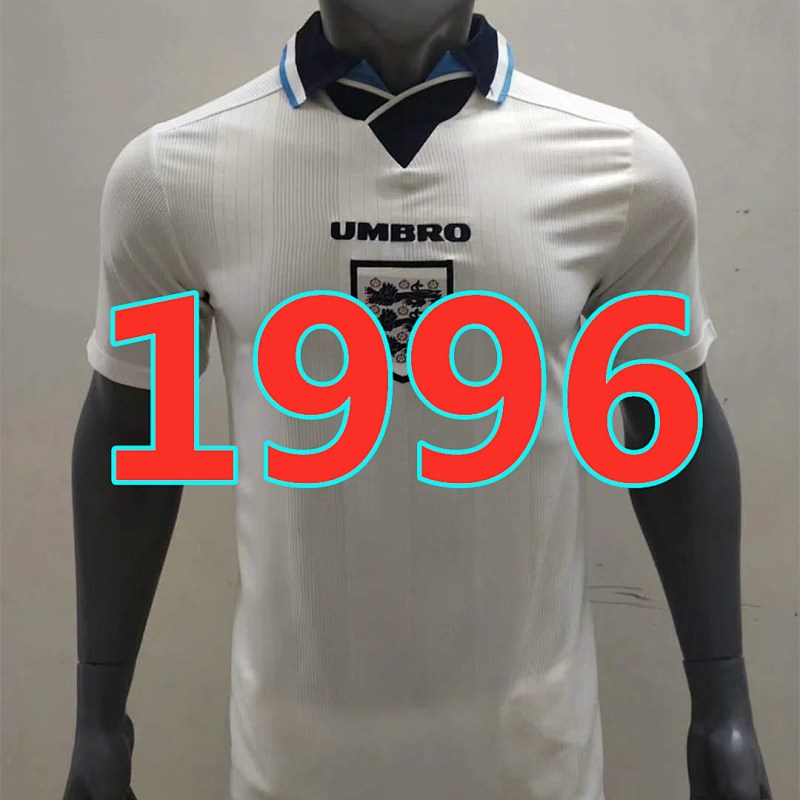 England Retro TopThai Quality Home Jersey S-2XL