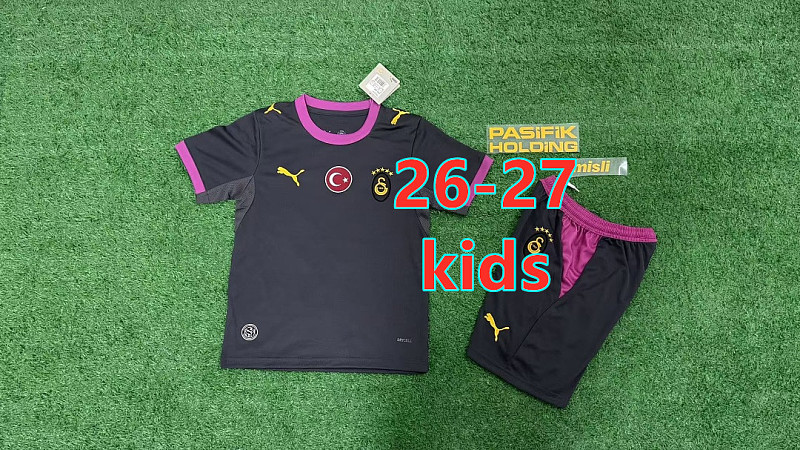 26-27 Galatasaray Third Kids Jersey+shorts Kit 16 -28