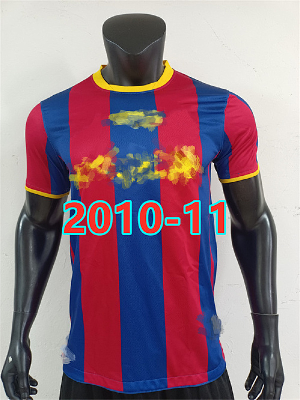 10-11 Barcelona Home Fans Retro Jersey S-2XL
