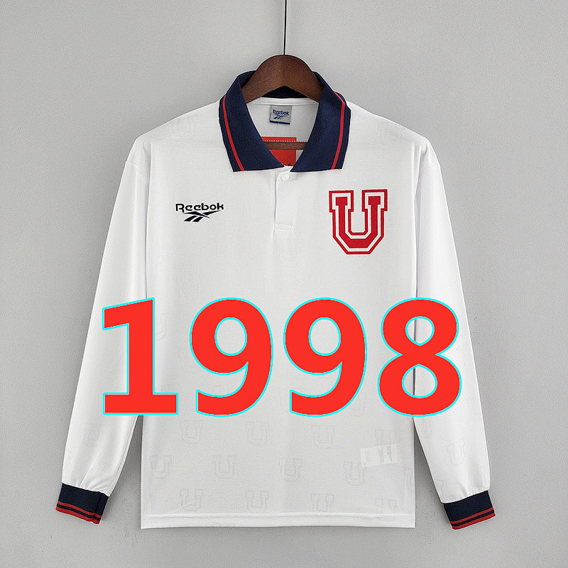 Universidad De Chile Retro Long Sleeve Home Jersey S-Xxl