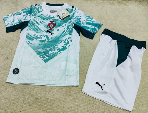 Portugal Away Kids Jersey+shorts Kit 16 -28