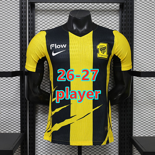 26-27 Ittihad Home Player Without Sponsor S-4XL