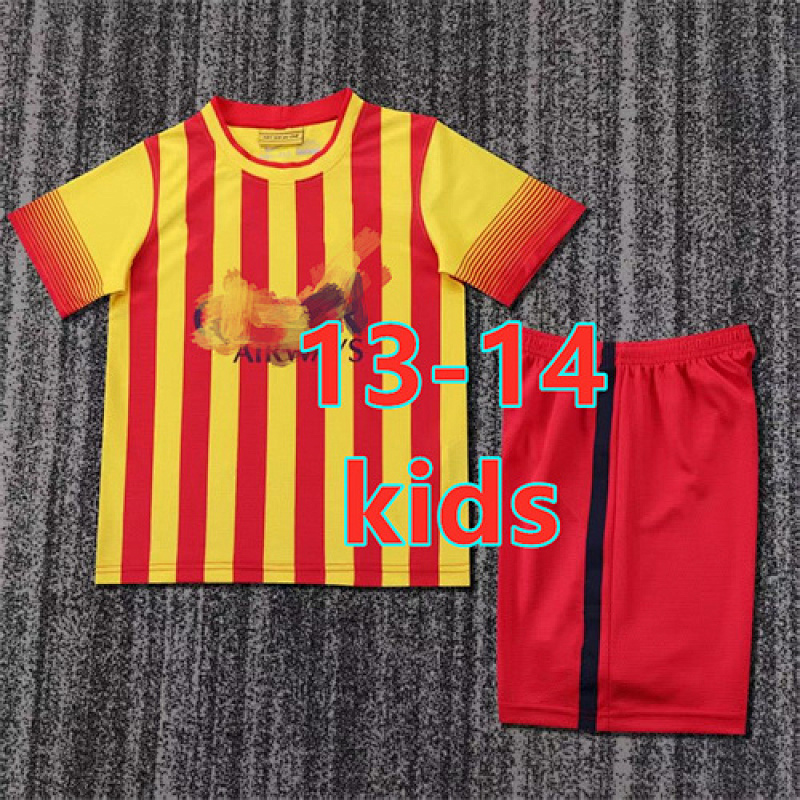 13-14 Barcelona Away Retro Kids Jersey+shorts Kit 16 -28