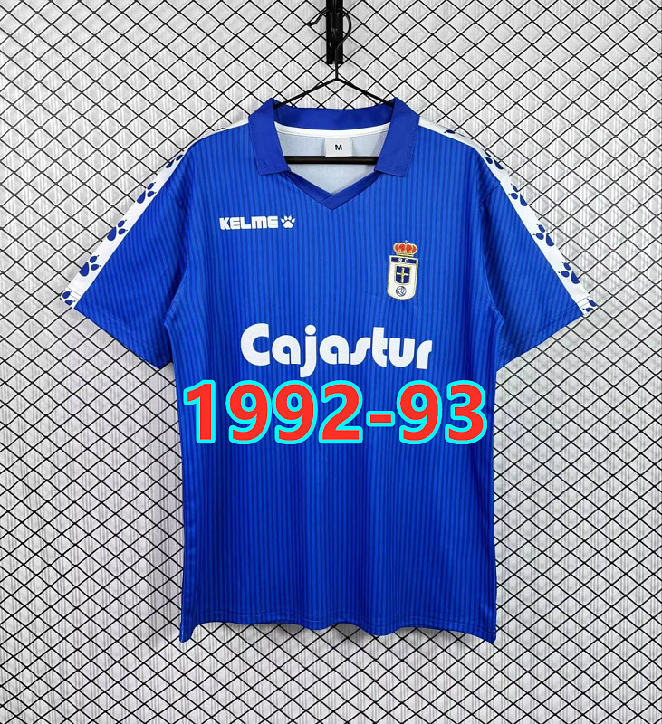 Real Oviedo Home Retro Fans Version Jersey S-2XL