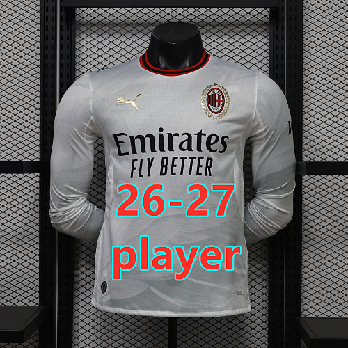 26-27 AC Milan Away Player Long Jersey S-3XL AC