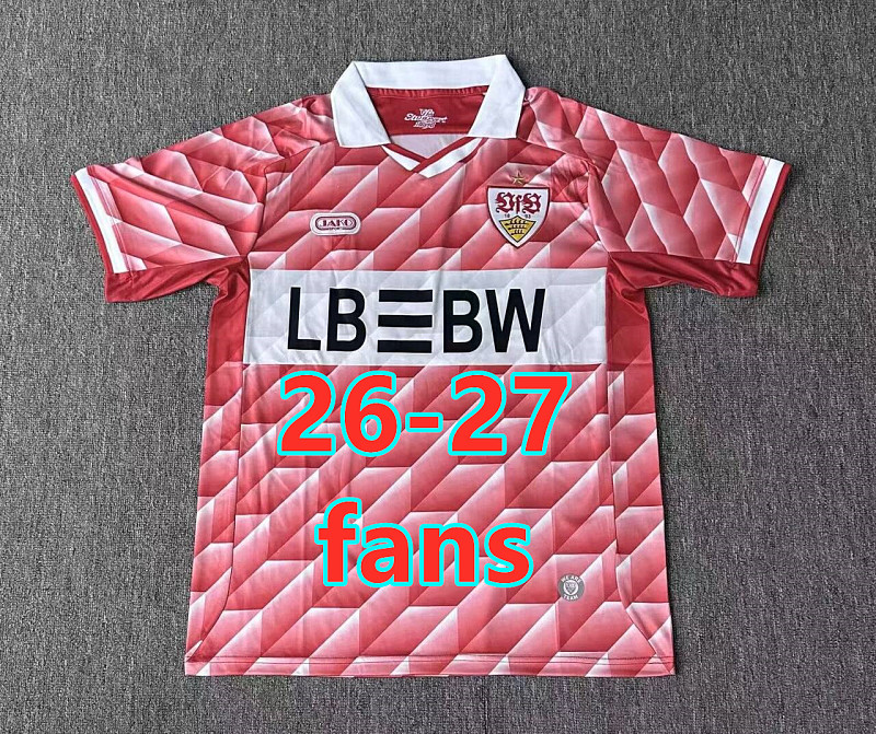 26-27 Stuttgart Away Fans Version Jersey S-4XL