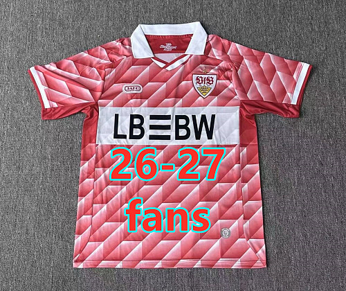 26-27 Stuttgart Away Fans Version Jersey S-4XL