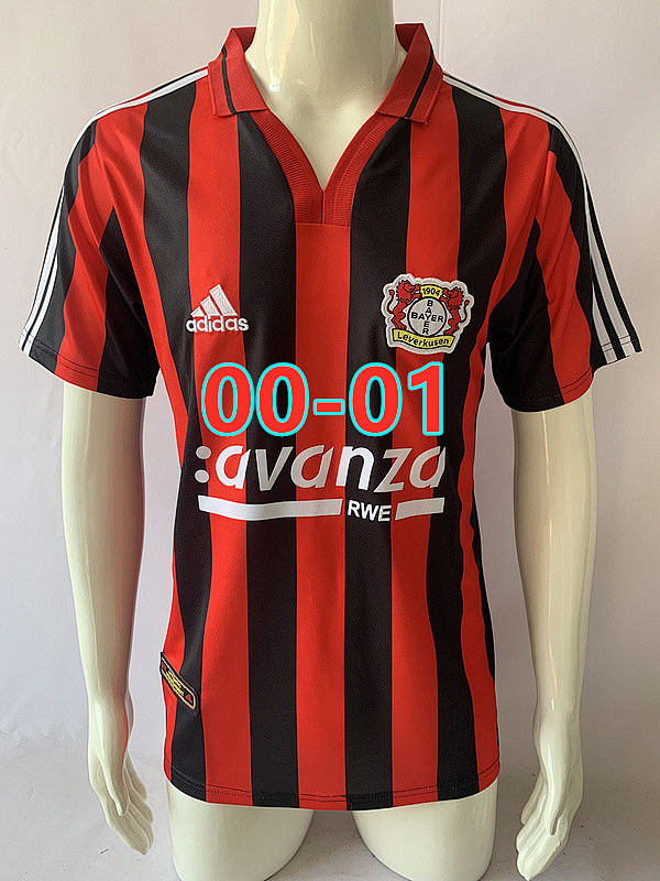 00-01 Leverkusen Home Retro Jersey S-2XL